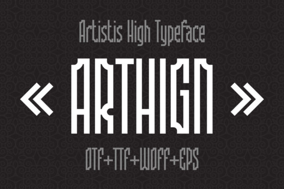 Arthign: The Robotic Display Font for Scroll-Stopping Marketing