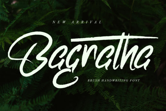 Bagratha: A Brushed Display Font for Handmade Creators