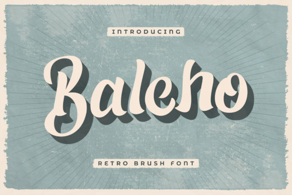 Baleho: A Bold Retro Display Font for Modern Branding
