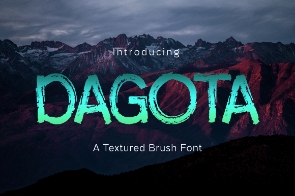 Dagota Brushed Display Font for Handmade Product Labels and Branding