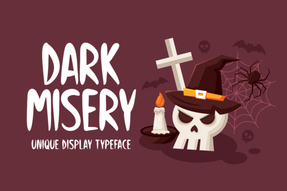 Dark Misery: A Spooky Display Font for Creative Projects