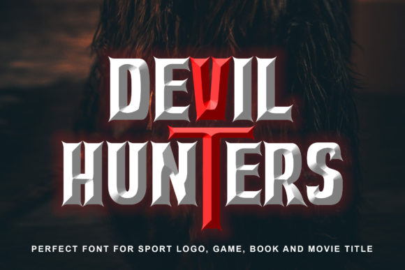 Devil Hunters: The Bold Display Font for Handmade Creators