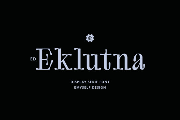 Eklutna: The Authentic Display Font for Handmade Creations