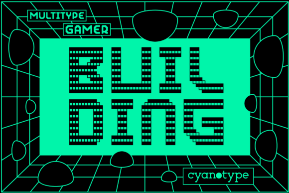 Gamer Building: The Pixelated Display Font for Bold Editorial Design