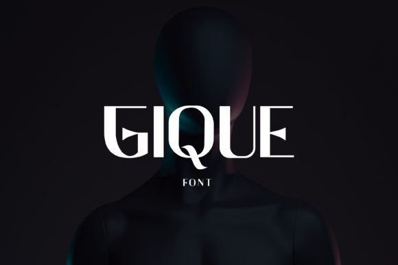 Gique: A Futuristic Display Font for Bold Branding