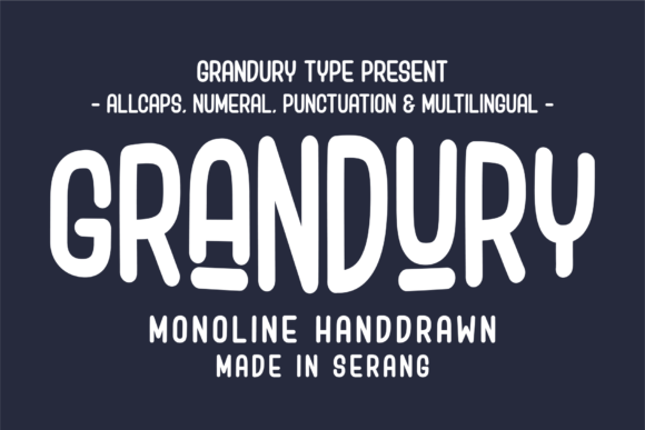 Grandury: A Modern Display Font for Bold Designs