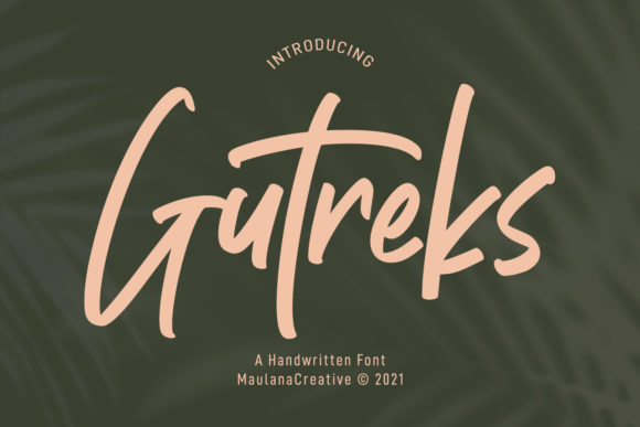 Gutreks Brushed Display Font for Bold Campaigns