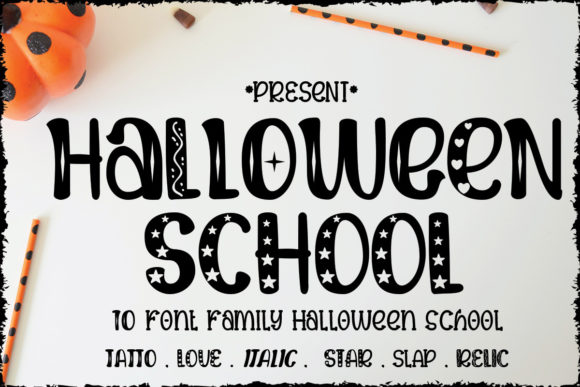 Halloween School: The Perfect Display Font for Small Business Branding