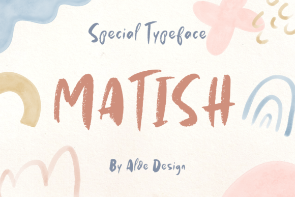 Matish: A Cool Brushed Display Font for Editorial Design