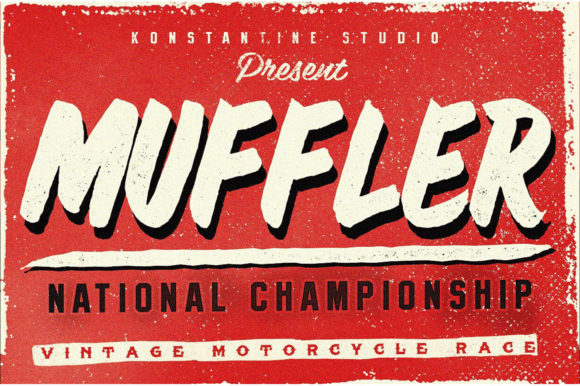 Muffler Display Font for Urban Web Design