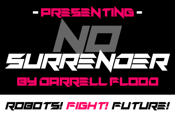 No Surrender: The Bold Typeface for Modern Brand Identity