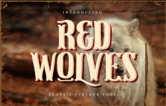 Red Wolves: A Bold Display Font for Editorial Design