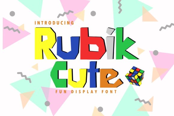 Rubik Cute: A Geometric Display Font for Modern Editorial Design