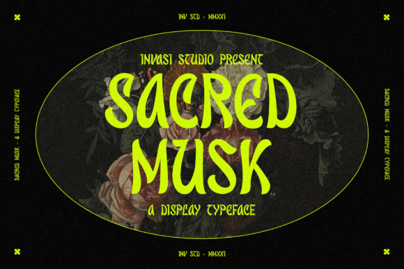 Sacred Musk: A Whimsical Display Font for Creative Projects