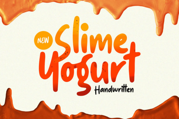 Slime Yogurt Font: A Friendly Display Typeface for Small Business Branding