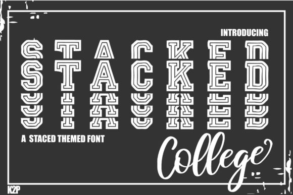 Stacked College: The Bold Display Font for Editorial Design