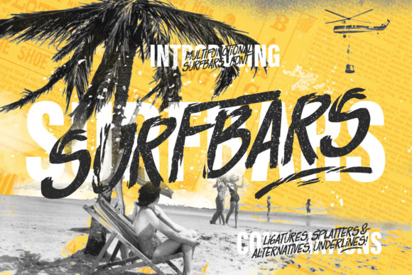 Surfbars: The Brushed Urban Typeface for Bold Branding