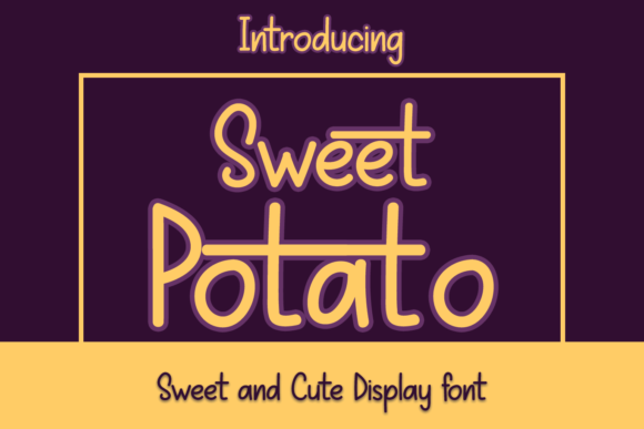 Sweet Potato Display Font for Handmade Crafts and Labels
