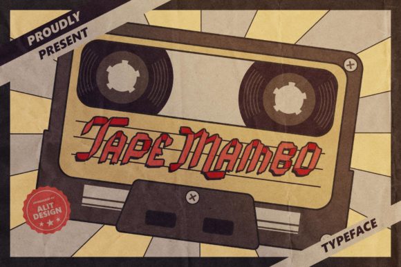 Tape Mambo: A Vintage Display Font for Retro Editorial Design