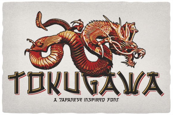 Tokugawa: A Vintage Japanese-Style Display Font for Editorial Design
